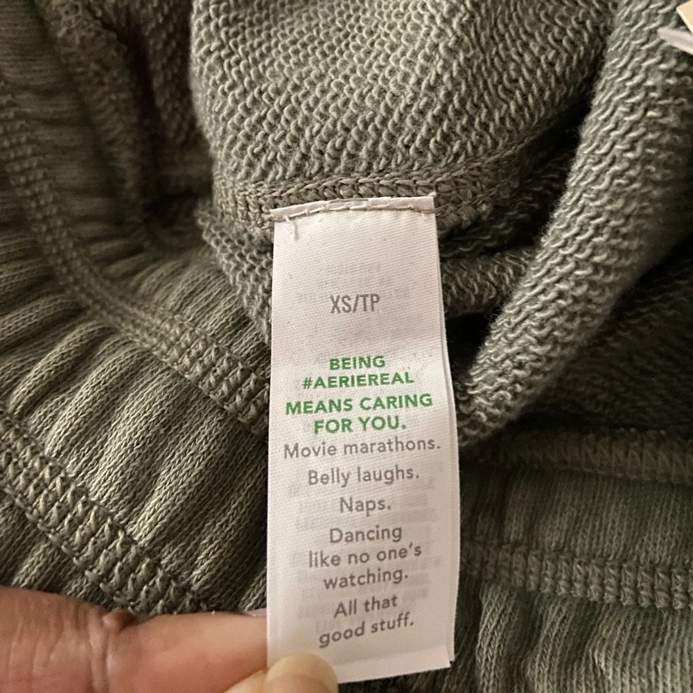 Aerie Women’s Olive Green Cotton Blend Sweatpants Size XS
